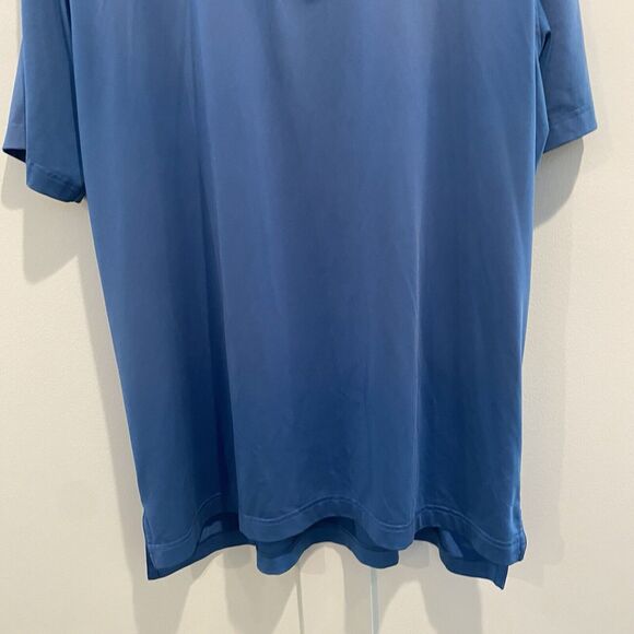 Peter Millar Polo Men Large Blue Summer Comfort OS Logo READ - Picture 6 of 15
